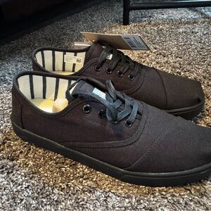 Toms Men's Venice Collection Black Canvas Sneakers